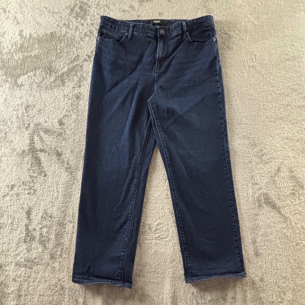 Hudson Straight Leg Jeans Womens 14 Dark Wash Stretch Denim High Rise H0325-01